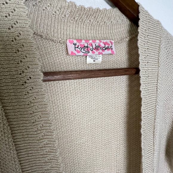 Knit Minded Cropped Short Sleeve Boho Knitted Shrug Cardigan - Picture 3 of 8